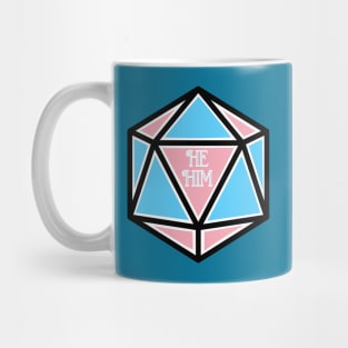 Trans Pronoun Pride D20 He / Him Mug